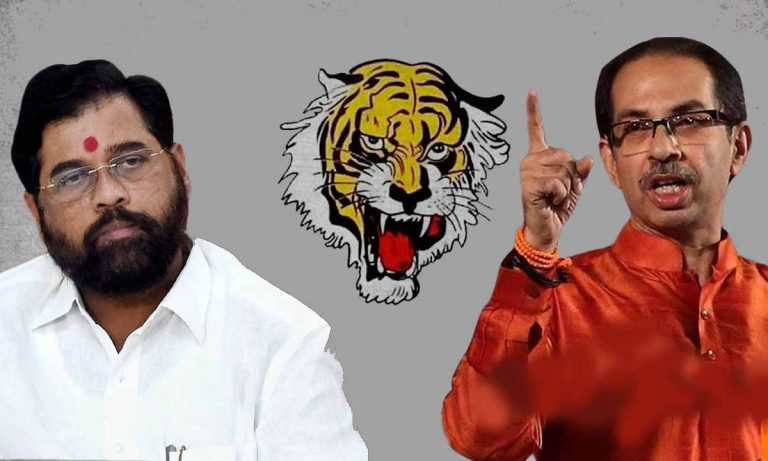 शिंदे नावाचा गारदी: एकनाथ शिंदे व त्याचे चाळीस भामटे दिल्लीचे गुलाम:’सामना’च्या अग्रलेखात जोरदार टीकास्त्र