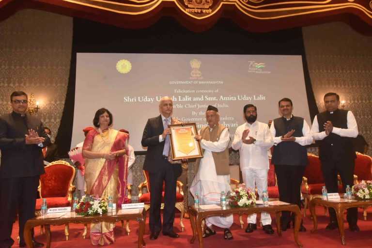 राज्याच्या वतीने झालेला सन्मान हा विठ्ठलाच्या पूजेसारखा – सरन्यायाधीश उदय लळीत यांची भावना