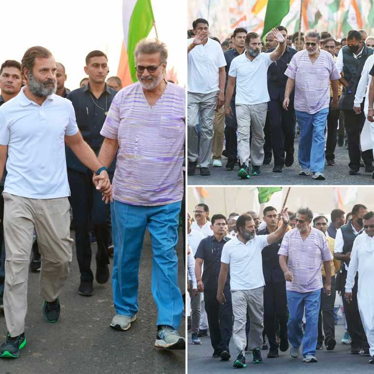 महात्माजींचे पणतू तुषार ‘भारत जोडो’ यात्रेत सहभागी-गांधी-नेहरू पुन्हा साथ साथ