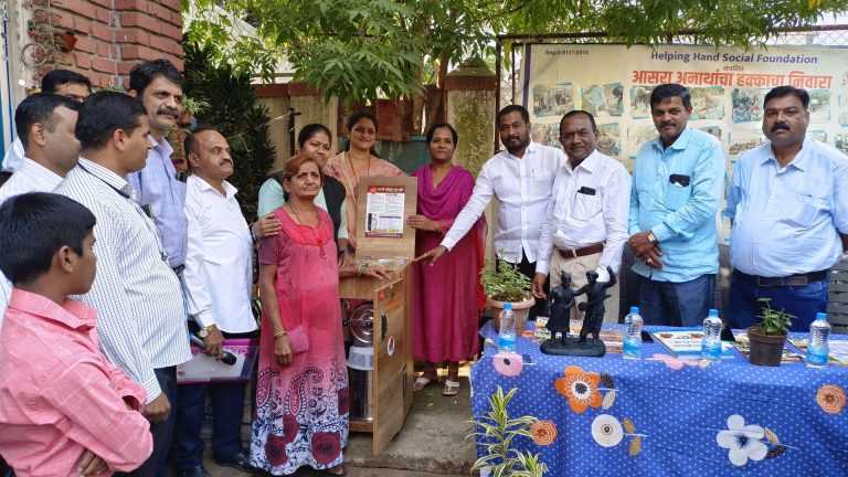 पीएमपीएमएल च्या कात्रज आगारातील श्रीमंत सेवा प्रतिष्ठान यांच्या वतीने”आसरा” या संस्थेला पिठाची गिरणी भेट