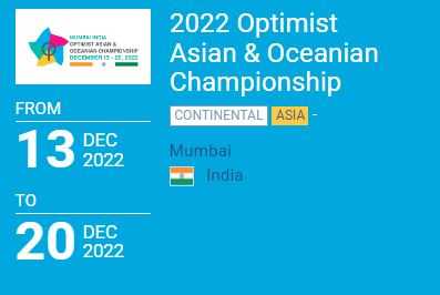 ‘ऑप्टिमिस्ट आशियाई आणि ओशेनियन चॅम्पियनशिप 2022’ स्पर्धांचे मुंबईत आयोजन