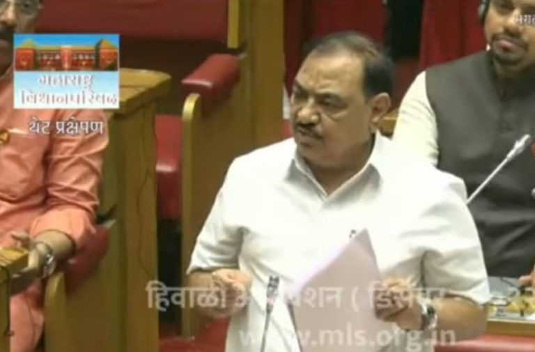 83 कोटीचा भूखंड फक्त २/३  कोटीत देऊन पदाचा दुरुपयोग : मुख्यमंत्रीपदाचा राजीनामा द्या- एकनाथ खडसे