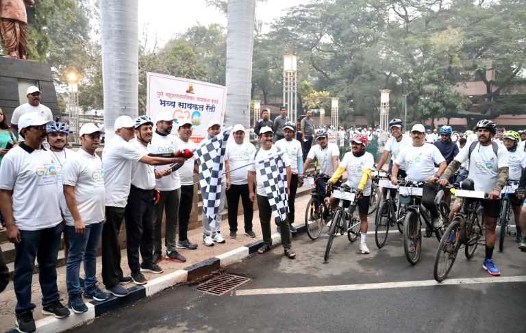 जी-२० परिषदेच्या पार्श्वभूमीवर पुण्यात सायकल फेरी