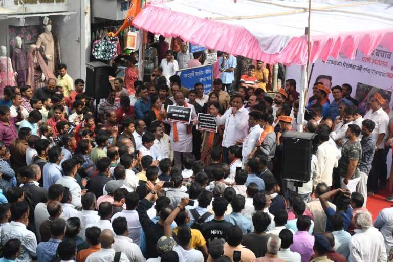 बांगलादेशी हटाव, दादर बचाव:दादरमध्ये स्थानिक भूमिपुत्रांच्या समर्थनार्थ भाजपा मैदानात