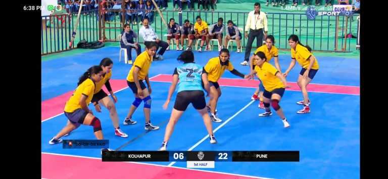 कबड्डीतील महिलांमध्ये पुणे व रायगडची आगेकूच