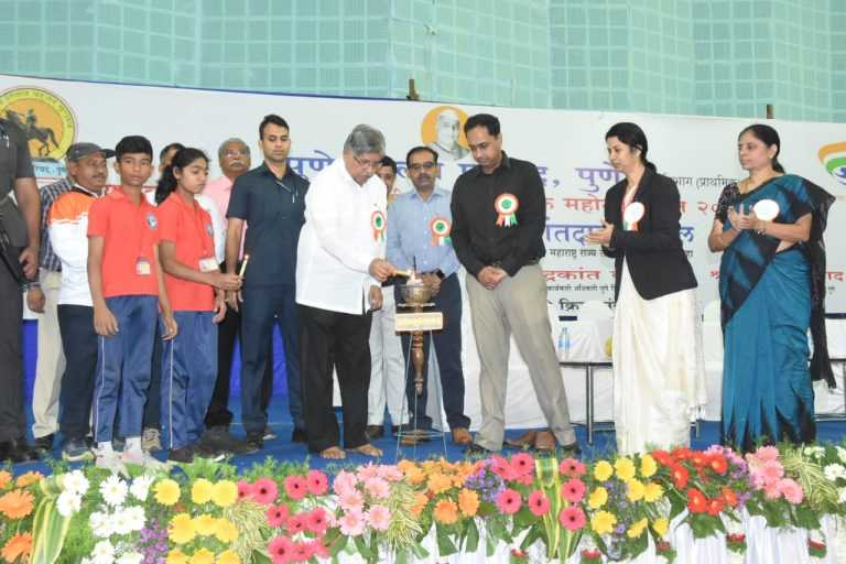 यशवंतराव चव्हाण कला, क्रीडा महोत्सवाचे पालकमंत्री चंद्रकांत पाटील यांच्या हस्ते उद्घाटन
