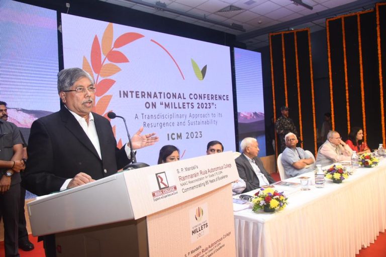 भरडधान्य उत्पादनाला प्रोत्साहन देऊन ब्रँडिंग करणे गरजेचे- उच्च व तंत्र शिक्षण मंत्री चंद्रकांत पाटील