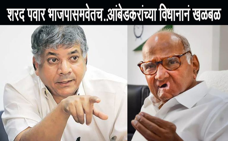 प्रकाश आंबेडकरांचाआरोप:म्हणाले – शरद पवार आजही भाजपसोबतच, लवकरच समजेल!