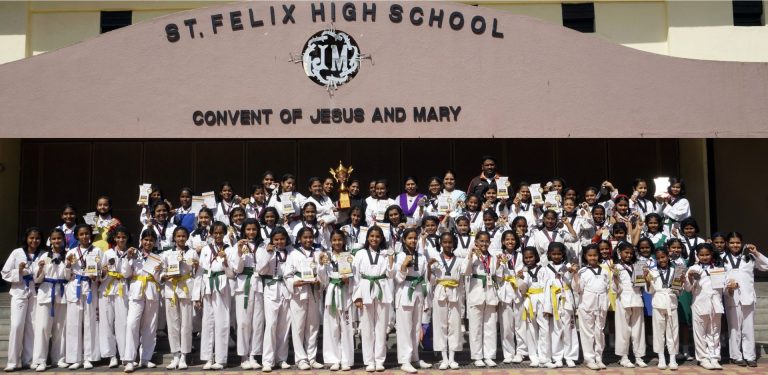 राष्ट्रीय तायक्वांदो स्पर्धेत ‘सेंट फिलिक्स’ला १८ सुवर्णपदके