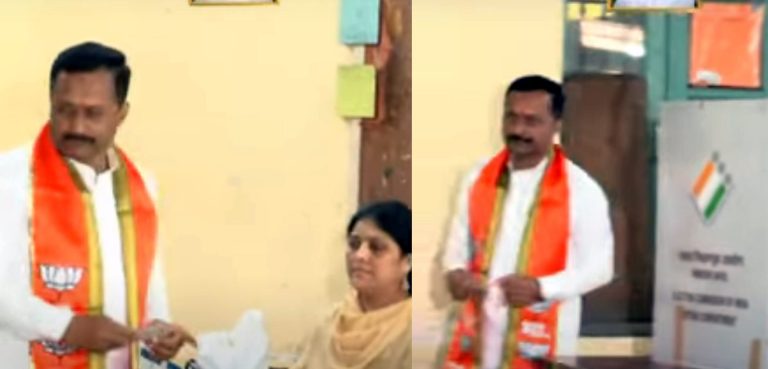 हेमंत रासने म्हणाले ,कमळाचे उपरणे अनवधानाने राहिले , मला अधिकाऱ्यांनी लक्षात आणून दिले नाही