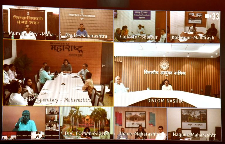 जिल्हास्तरीय मुख्यमंत्री सचिवालय कक्षात प्राप्त अर्जांवर तत्काळ कार्यवाही करण्याच्या मुख्य सचिवांच्या सूचना