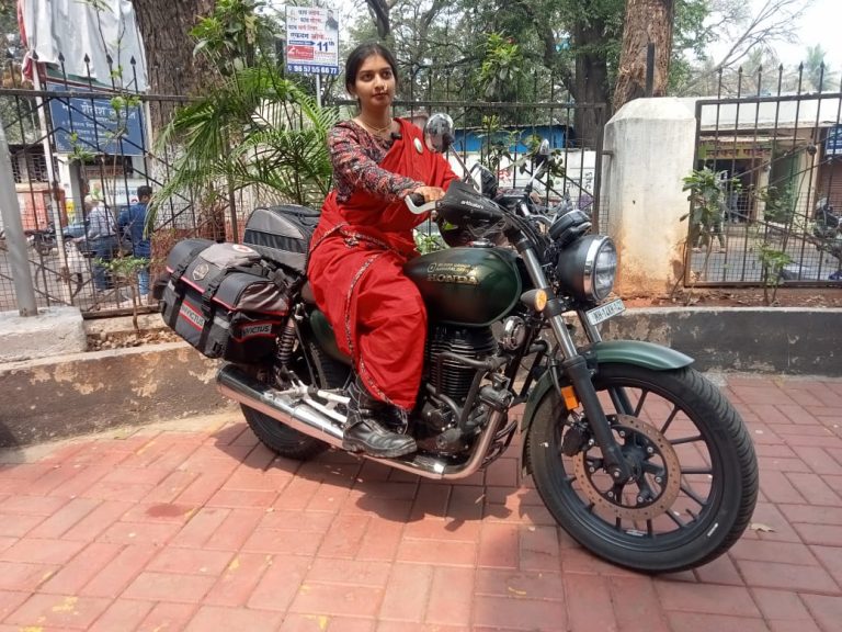   मोटरसायकलवरून पुणेरी तरूणी रमिला लटपटे निघणार 365 दिवस जगभ्रमंतीस