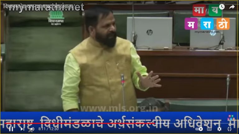 ‘माणसाने भाड खायला पाहिजे, पण एवढे तरी  भाडखाऊ पणा नसायला पाहिजे-भरत गोगावलेंचे विधानसभेत वक्तव्य