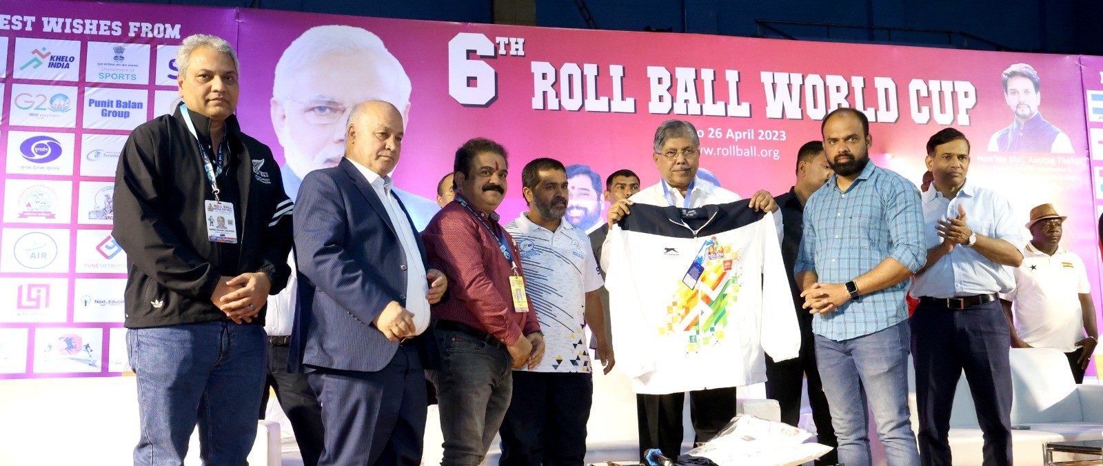 पुरुष गटातून भारताची विजयी सलामी:सहावी विश्वकरंडक रोलबॉल स्पर्धा