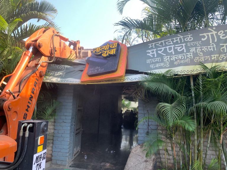 बाणेर – औंध लिंक रोडवरील अतिक्रमणांवर महापालिकेचा हथोडा