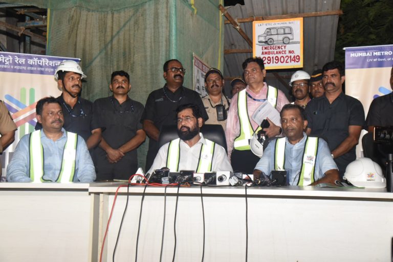 मेट्रो-३ च्या आरे ते बीकेसी स्थानकादरम्यानचा पहिला टप्पा डिसेंबर २०२३ पर्यंत पूर्ण होणार – मुख्यमंत्री एकनाथ शिंदे