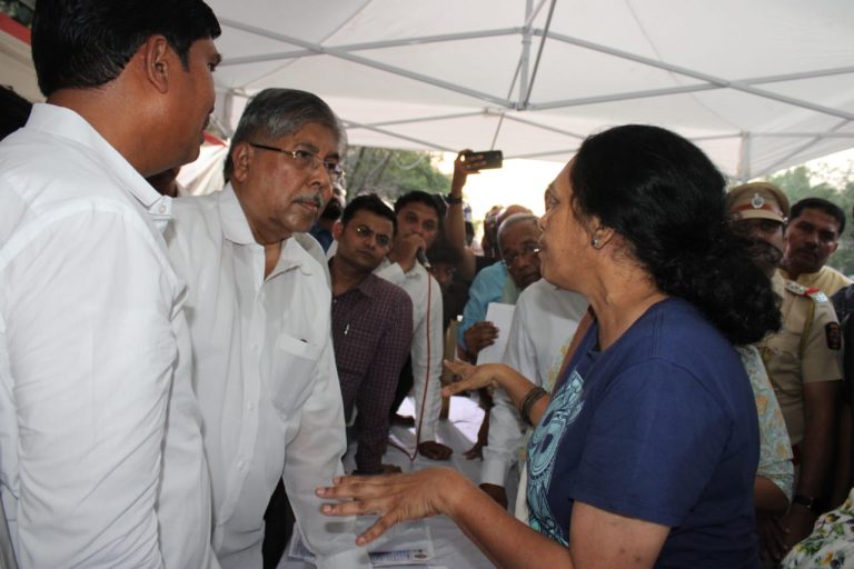 पाषाण मधील नागरिकांची पाण्याची समस्या दूर होणार-पालकमंत्री चंद्रकांतदादा पाटील यांची ग्वाही