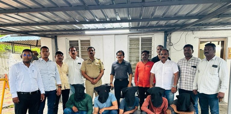  दरोडेखोरांकडून पोलिसांवर गोळीबार, एक पोलिस जखमी, 5 जणांना पकडले चौघे पळाले