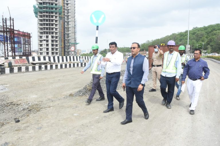 चांदणी चौक उड्डाणपुलाचे आणि रस्त्याचे काम लवकरात लवकर पूर्ण करण्याचे पुन्हा जिल्हाधिकाऱ्यांचे निर्देश