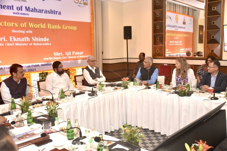 महाराष्ट्राच्या सादरीकरणाने जागतिक बँकेचे शिष्टमंडळ प्रभावित -मुख्यमंत्री एकनाथ शिंदे