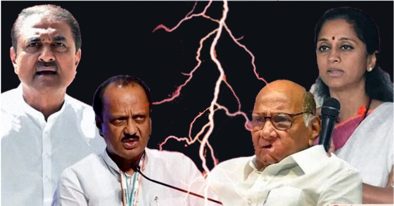 अजित पवारांनी सलग दुसऱ्या दिवशी घेतली शरद पवारांची भेट, सोबत होता 30 आमदारांचा ताफा