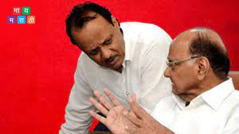 शरद पवारआणि अजित पवार यांच्यात बंद दाराआड अर्धा तास चर्चा