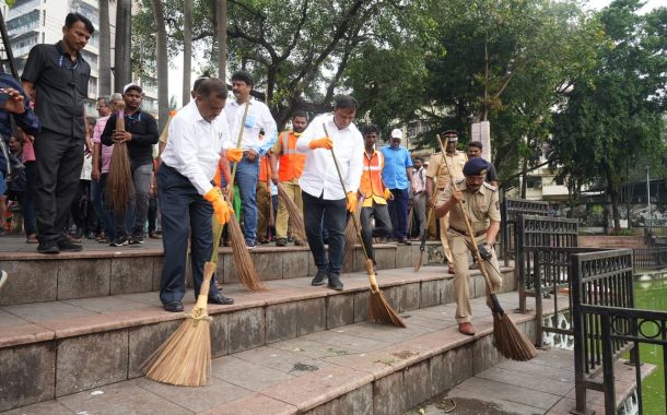 मुंबई भारतीय जनता पार्टीच्या वतीने स्वच्छता ही सेवा अभियानांतर्गत श्रमदान