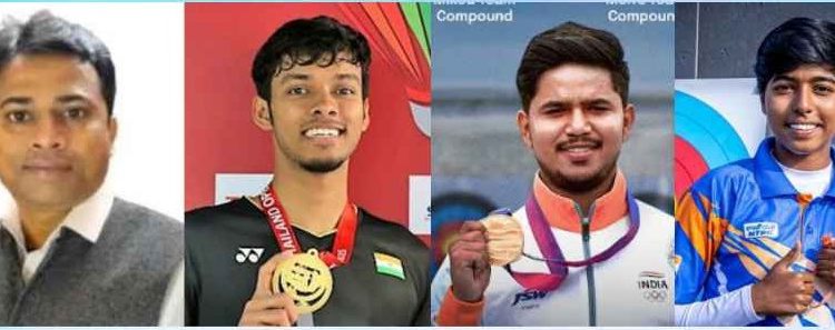 महाराष्ट्राचे चिराग शेट्टी, ओजस देवतळे, अदिती स्वामी, गणेश देवरूखकर यांना राष्ट्रीय क्रीडा पुरस्कार