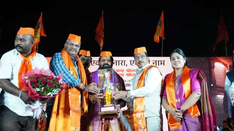 प्रभू श्रीरामाच्या भव्य पुर्णाकृती शिल्पाचा पायाभरणी सोहळा उत्साहात साजरा