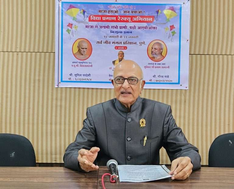 चीनी मांजाची छुपी विक्री थांबवण्यासाठी कठोर पावले उचलावीत-डॉ. कल्याण गंगवाल