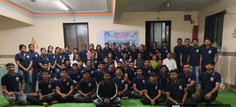 रावेत येथील पीसीसीओईआर महाविद्यालयाचे एनएसएस शिबिर पाथरगाव मध्ये संपन्न