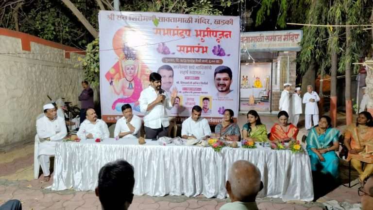 खडकीमध्ये १कोटी६०लाख रुपयांच्याविकास कामांचे भूमिपूजन