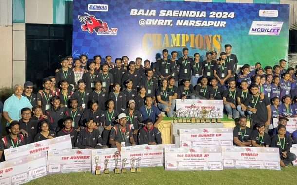 'ई-बाहा एसएई इंडिया २४' राष्ट्रीय स्पर्धेत पीसीसीओईच्या संघाला उपविजेतेपद