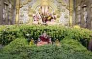 होळीपौर्णिमेनिमित्त 'दगडूशेठ' गणपती मंदिरात २ हजार किलो द्राक्षांची आरास