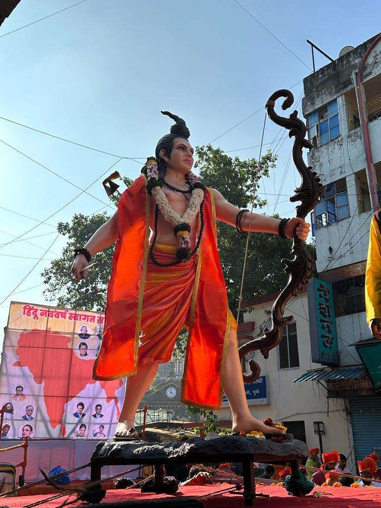 हिंदू नववर्ष स्वागत समितीतर्फे मध्य पुण्यात भव्य शोभायात्रा 