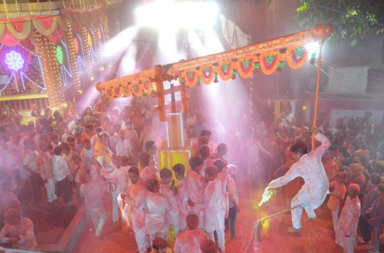 कसब्यात प्राचीन ग्रामदैवत श्री काळ भैरवनाथ उत्सवानिमित्त बगाड