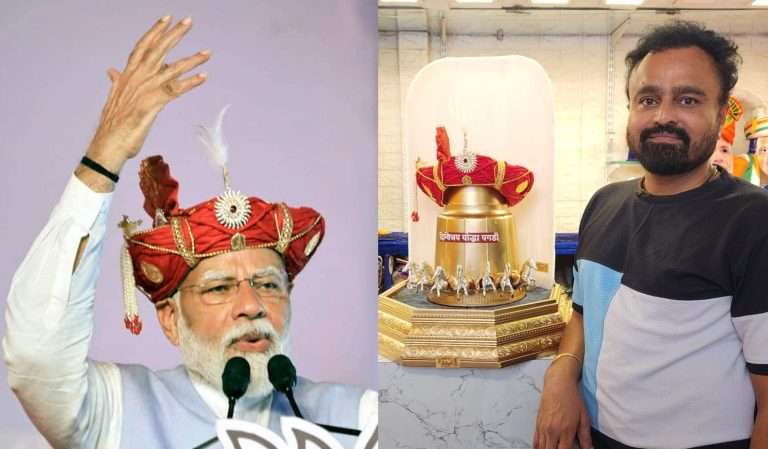  पंतप्रधान मोदींसाठीच्या पगडीने वेधले लक्ष !
