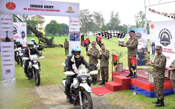 कारगिल विजयाच्या 25 वर्षांच्या स्मरणार्थ भारतीय सैन्याची ‘डी5’ मोटरसायकल मोहीम