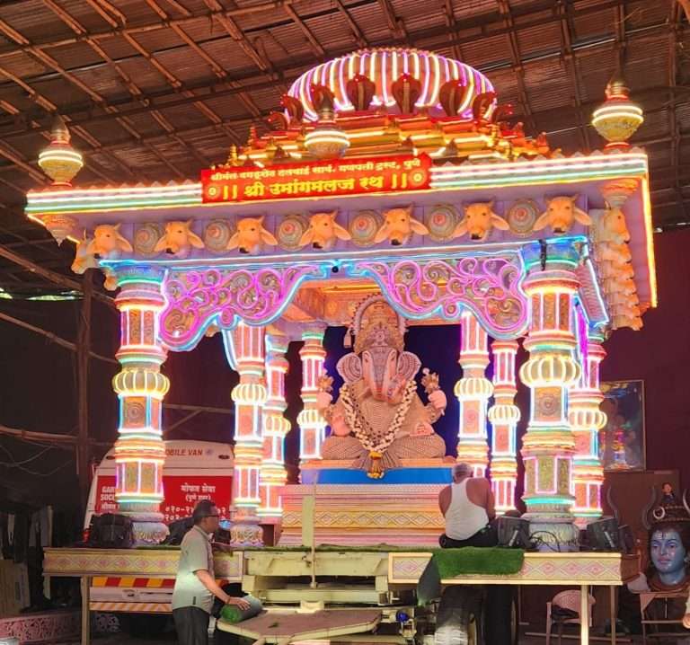 अनंत चतुर्दशीला दुपारी ४ च्या दरम्यान सहभागी होणार ‘दगडूशेठ’चा श्री उमांगमलज रथ