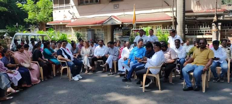 कॉंग्रेसचे शहराध्यक्ष अरविंद शिंदे यांच्या घरावर कॉंग्रेसच्या स्थानिक नेत्यांनी दिला पहारा