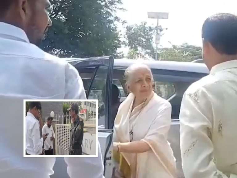 शरद पवारांच्या पत्नीला चक्क  सुनेच्या मालकीच्या टेक्सटाइल पार्क मध्ये जाण्यास केला प्रतिबंध