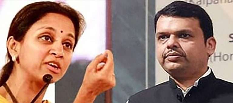 सुप्रिया सुळेंचे देवेंद्र फडणवीसांना आव्हान:छगन भुजबळांनी जे लिहले ते खोटे असेल तर फडणवीसांनी त्याबाबत स्पष्टीकरण द्यावे