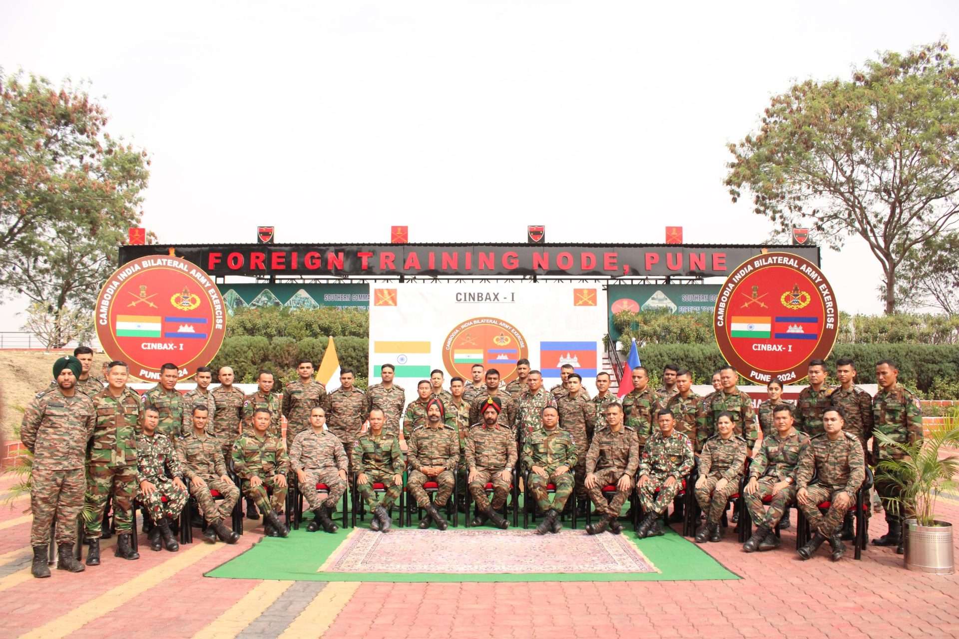 भारत आणि कंबोडिया यांच्यात सिनबॅक्स या पहिल्या संयुक्त टेबल टॉप सरावाला पुण्यात प्रारंभ