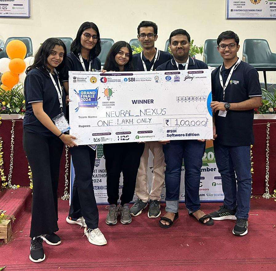 PICT च्या Neural_Nexus टीमचा Smart India Hackathon 2024 मध्ये शानदार विजय