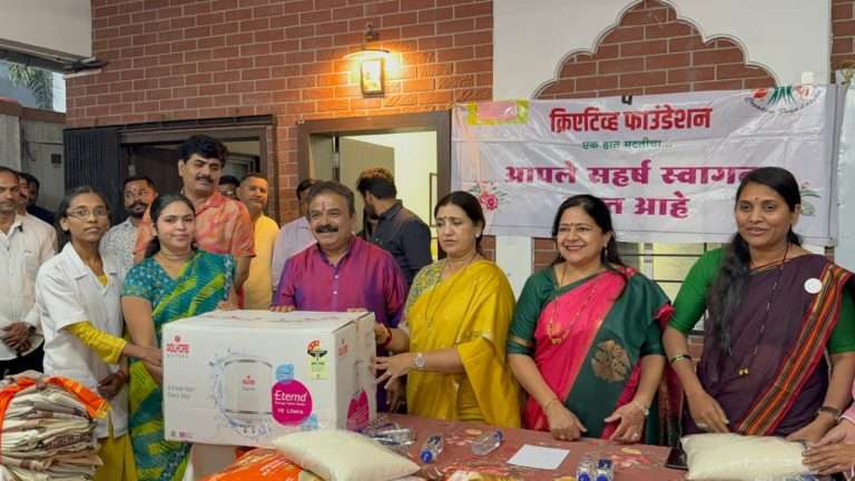 क्रिएटिव्ह फाउंडेशन व वेस्टर्न इंडिया फोर्जिंग तर्फे विविध संस्थांना उपयोगी वस्तू भेट – संदीप खर्डेकर.