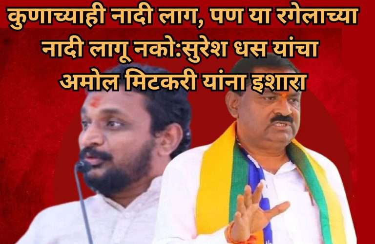 ‘आपल्या नादी लागल्यास लै महागात पडेल’सुरेश धस यांचा अमोल मिटकरी यांना इशारा; मिटकरी यांचाही पलटवार