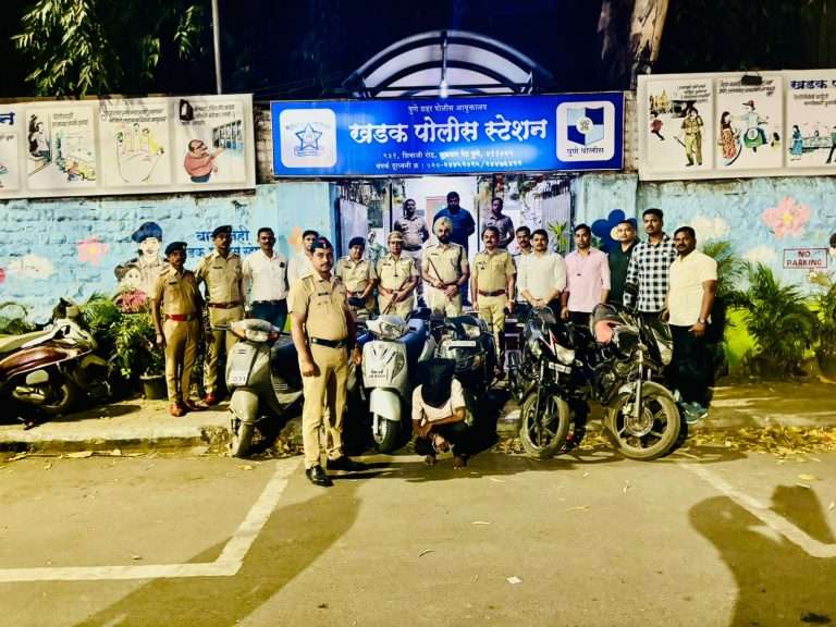 सराईत वाहन चोराकडून एकूण ०६ मोटार सायकल जप्त