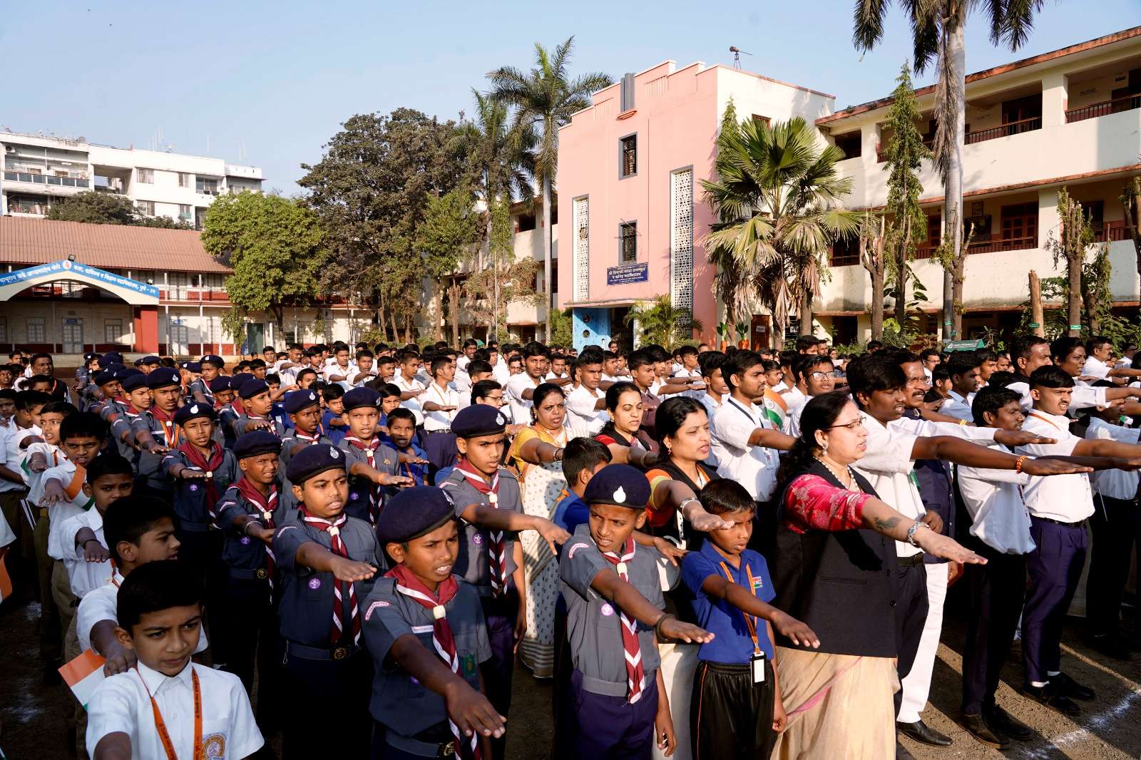 श्री शिवाजी मराठा सोसायटीत प्रजासत्ताक दिन साजरा