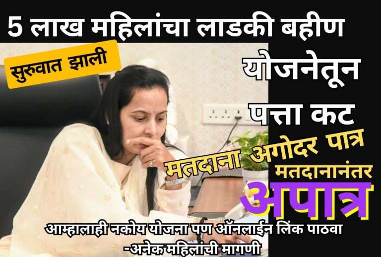 लाडकी बहीण योजनेतून 5 लाख महिलांना वगळले:अखेर  आदिती तटकरेंनी ट्विटरद्वारे दिली माहिती