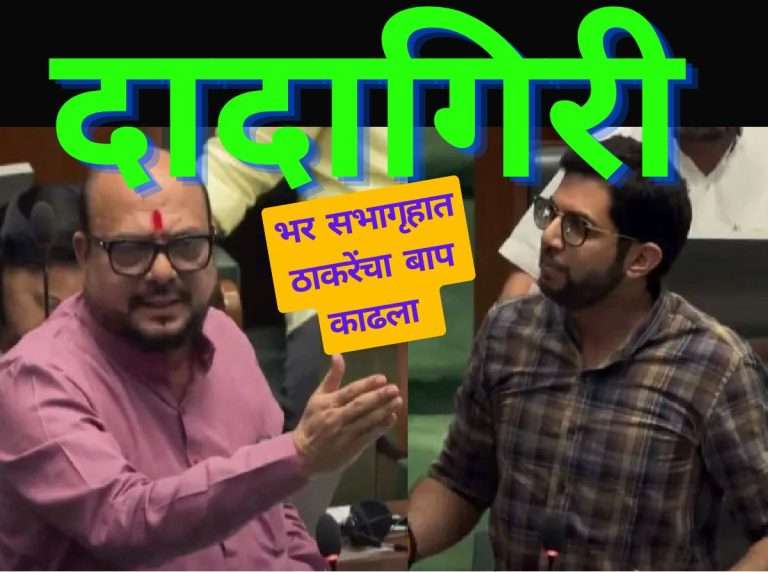 विधानसभेत आदित्य ठाकरे, गुलाबरावांत खडाजंगी: